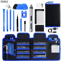 169 IN 1 Portable Electric Screwdriver Set Multi-Tool Repair Bag with Magnetic Bits Kit Rechargeable Powerful Screw Driver