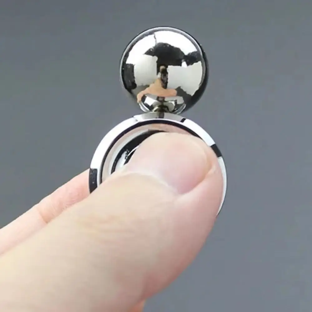 โลหะ Fidget Spinner ของเล่นมือแม่เหล็กโรตารี่ Gyro ปลายนิ้วของเล่น Interactive แบบพกพา Orbital Fidget Spinner ของเล่น