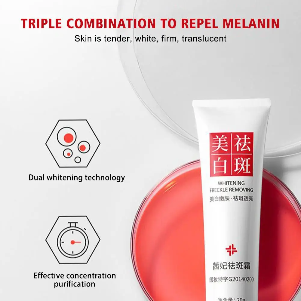 Improve Freckle Whiten Cream Effective Dullness Remove Dark Melasma Care Brighten Face Skin Spot Fade Anti-pigmentation U9E8