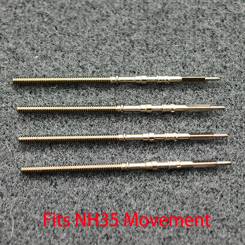 

2pcs/4pcs Stainless Steel Crown Movement Crown Stem Fits NH35 NH36 NH38 NH39 Automatic Mechanical Movement Stem Replace Parts