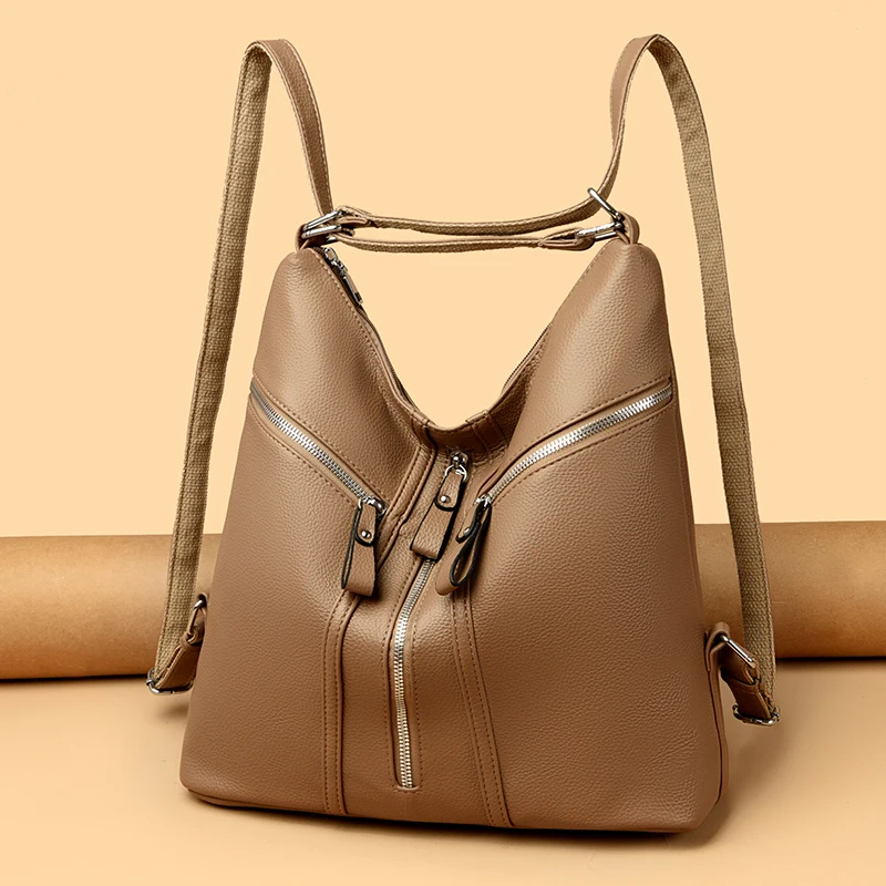 Fashion 3IN1 Women Shoulder Bag Fashion PU Leather Messenger Bag Designer Purse Large Capacity Handbag Travel Bag sac ร main