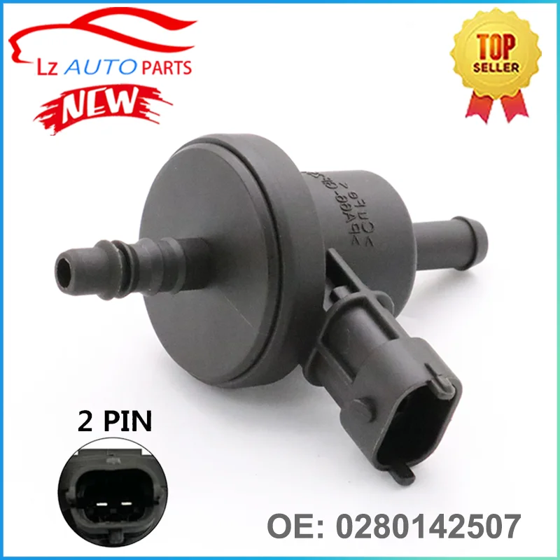 Válvula Solenoide de purga de recipiente de Vapor 0280142507 02801-42507 028 014 2507 para Ford Ranger 2.5L / Figo 1.5L 2016-2019