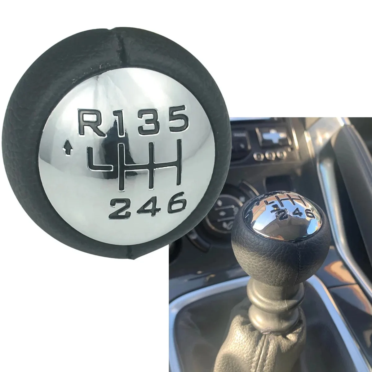 6Speed Gear Stick Shift Knob For Peugeot 307 308 3008 407 5008 807 For Citroen C3  C4, C4 Picasso C8  Berlingo B9 For Partner