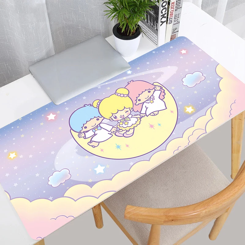 لوحة الماوس أنيمي ألعاب الألعاب الملحقات Varmilo لوحة المفاتيح PC Little Twin Star XXL الكمبيوتر المطاط حصيرة مكتبية السجاد لوحة الماوس