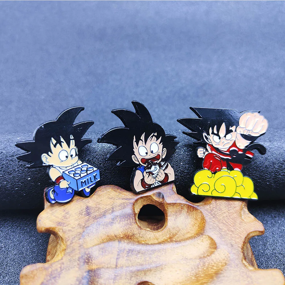 7 ball Jewelry Accessories Anime Metal Goku Vegeta Enamel Pin Lapel Badge Brooches for Women Men