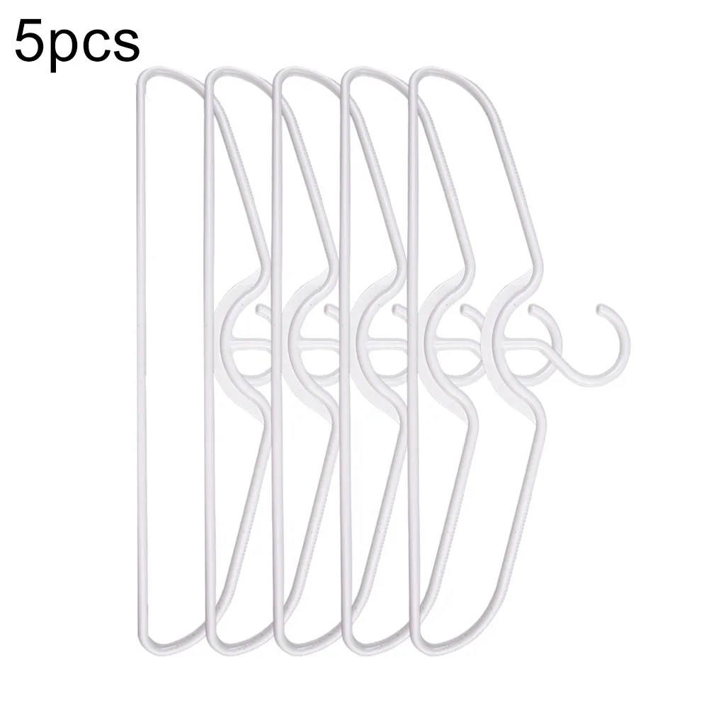 10 PCS Clothes Hanger Short Neck Anti-Slip Plastic Clothes Hangers Save Vertical Space Seamless Hanging Organizer