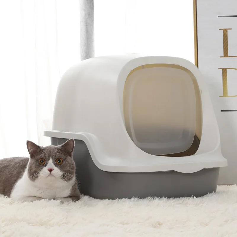 

Manufacturers Directly for Spot Litter Box Fully Closed Large Anti-Belt Sand Cat Toilet Anti-Odor Cat Poop Basin Pet Supplies