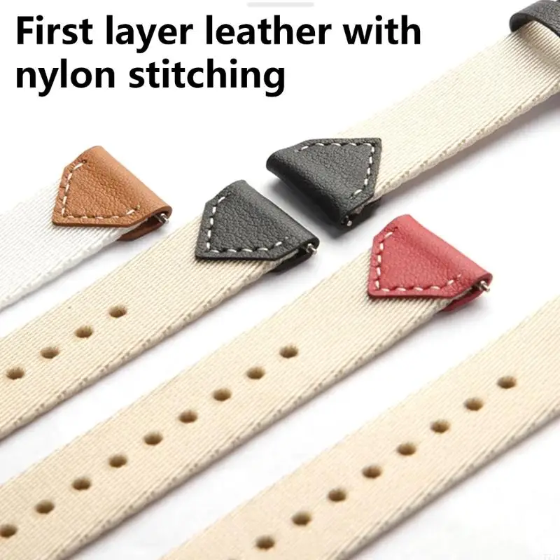 Correa cuero nylon Strap pulsera reloj inteligente para GT5 77JC