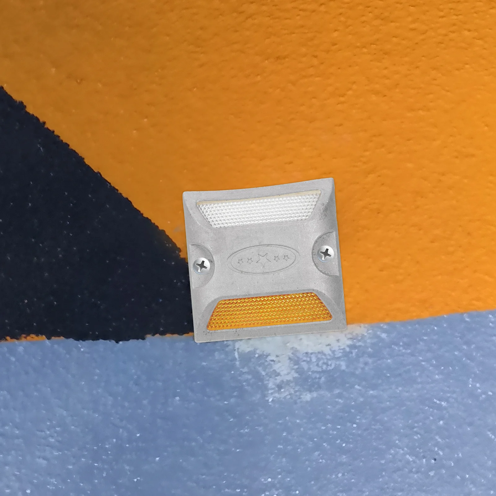 Aluminum Road Marker Reflective Driveway Markers Durable Road Studs Emergency Reflectors Traffic Direction Guide