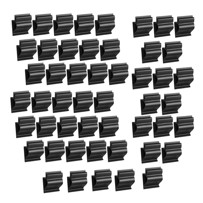Hot Sale-50 Pcs Black Sign Clip Plastic Buffet Food Label Clip Reusable Price Tag Tray Sign Holder For Cup Bowl Pan Buffet Trays