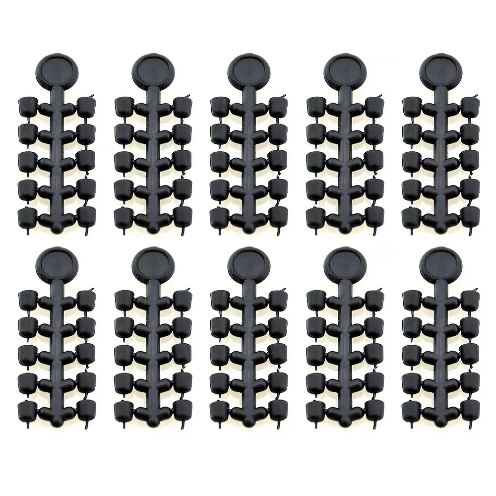 Hirisi 50 stuks rubberen kralen voor karper vishaak karpervissen accessoires vishaak stopper 20 stuks vissen boilie schroef chod rigs