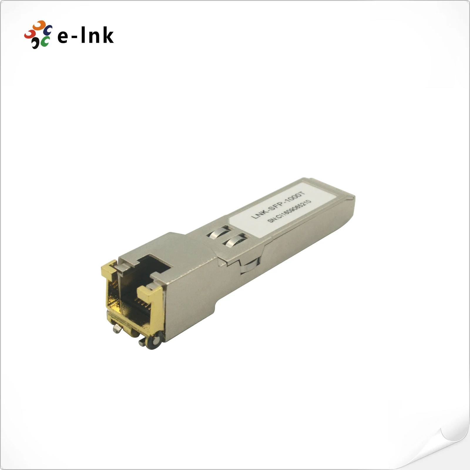 Gigabit Copper SFP with Spring Latch, 1000 BASE-T Standard, RJ-45, 100m