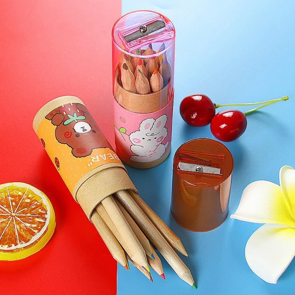 Juego de lápices de colores preafilados, lápices de dibujo artístico de núcleo suave para colorear bocetos y pintar, nuevos 12 colores