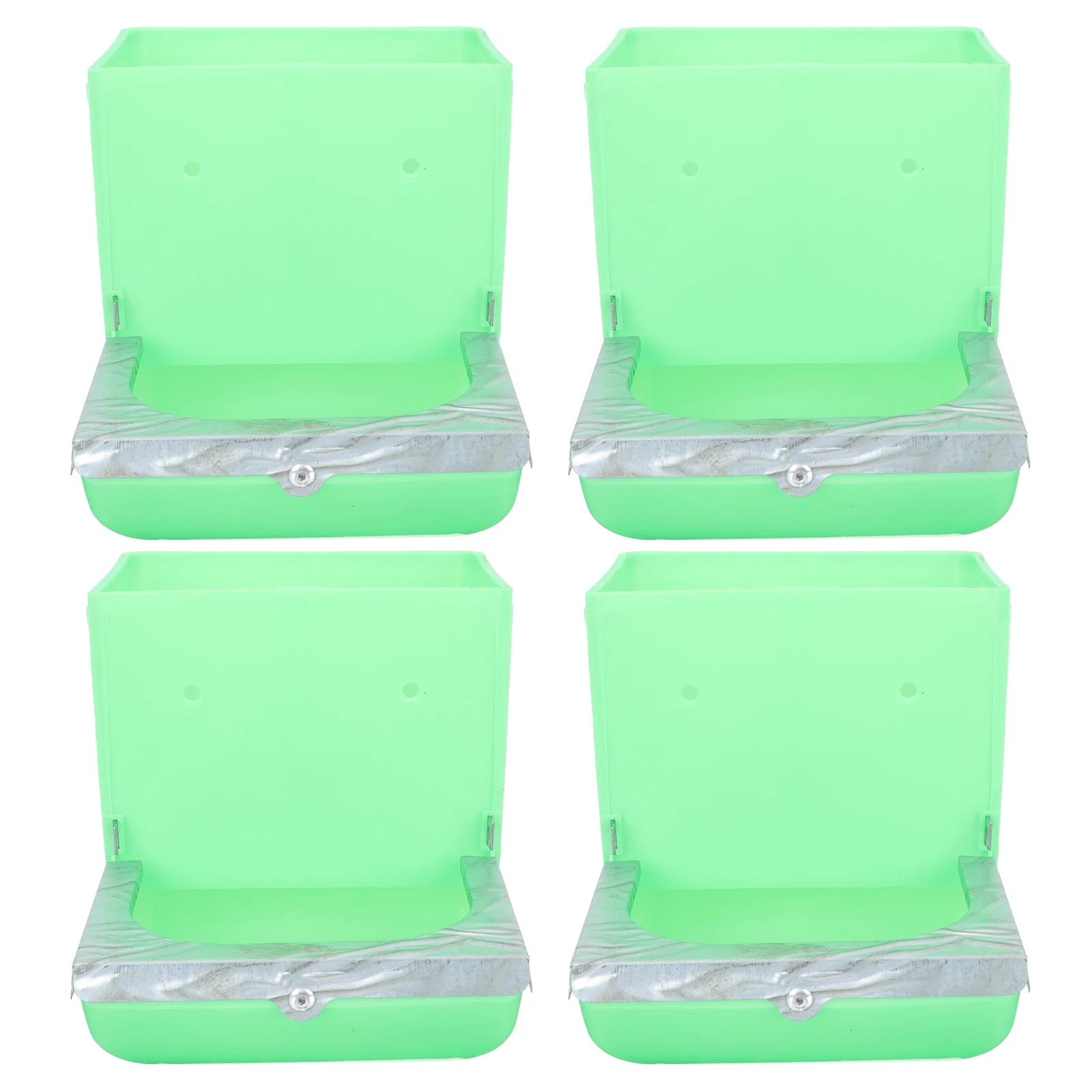 

4 Pcs Rabbit Feeder Bunny Food Dishes Filling Bowl Feeding Small Animal Green Pet