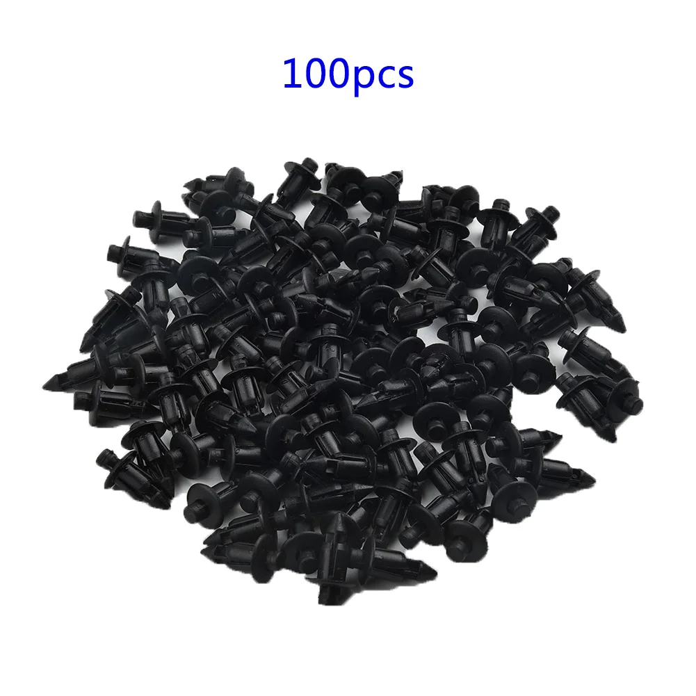 100Pcs Auto Fastener Retainer 6mm Fairing Fender Rivet Clips Car Door Trim Panel Clip For Suzuki Hayabusa GSXR 1300 1000 750 600