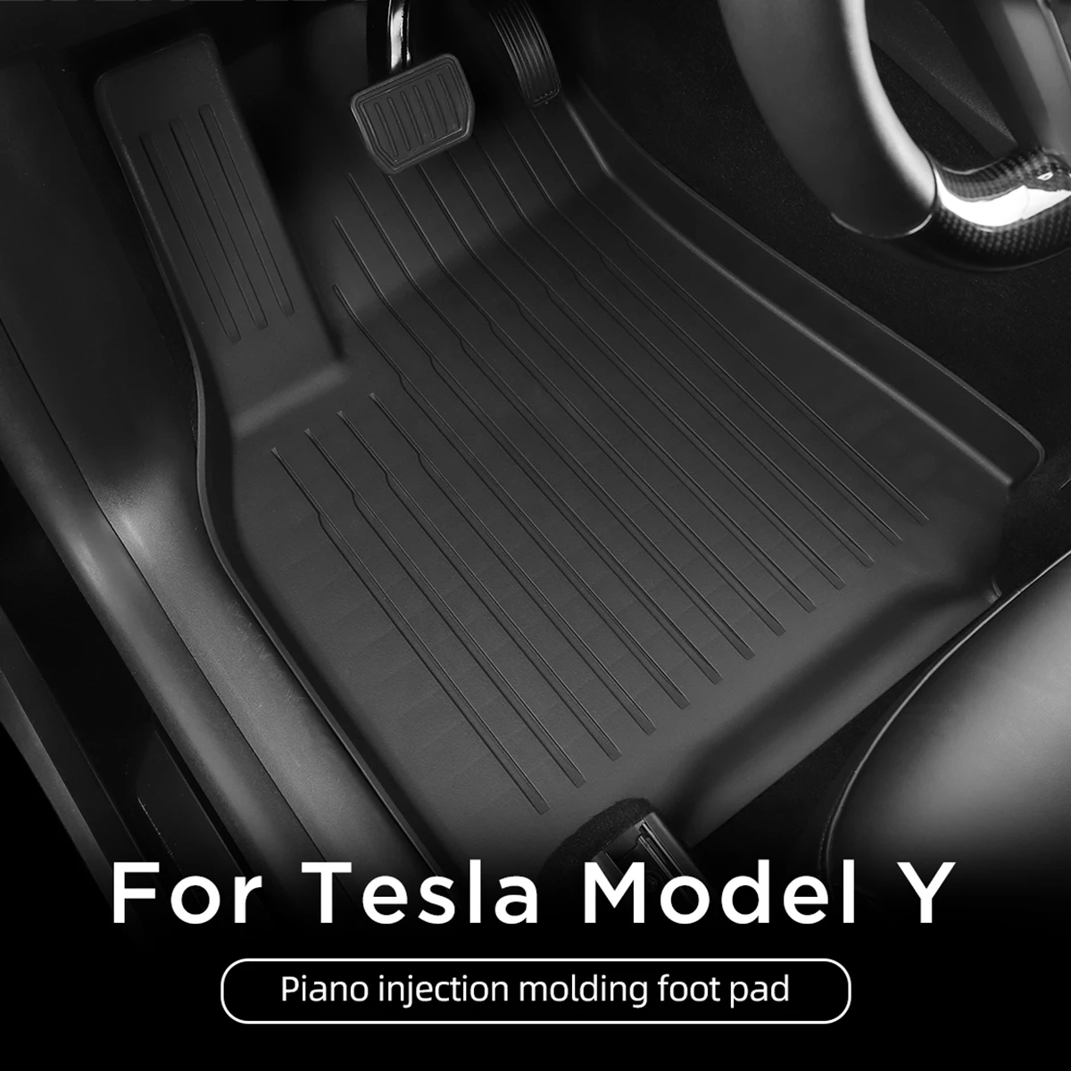 For Tesla Model 3 Model Y Floor Mat TPE Waterproof Wear-resistant Foot Pad Car Modification Accessories Front And Rear Trunk Mat