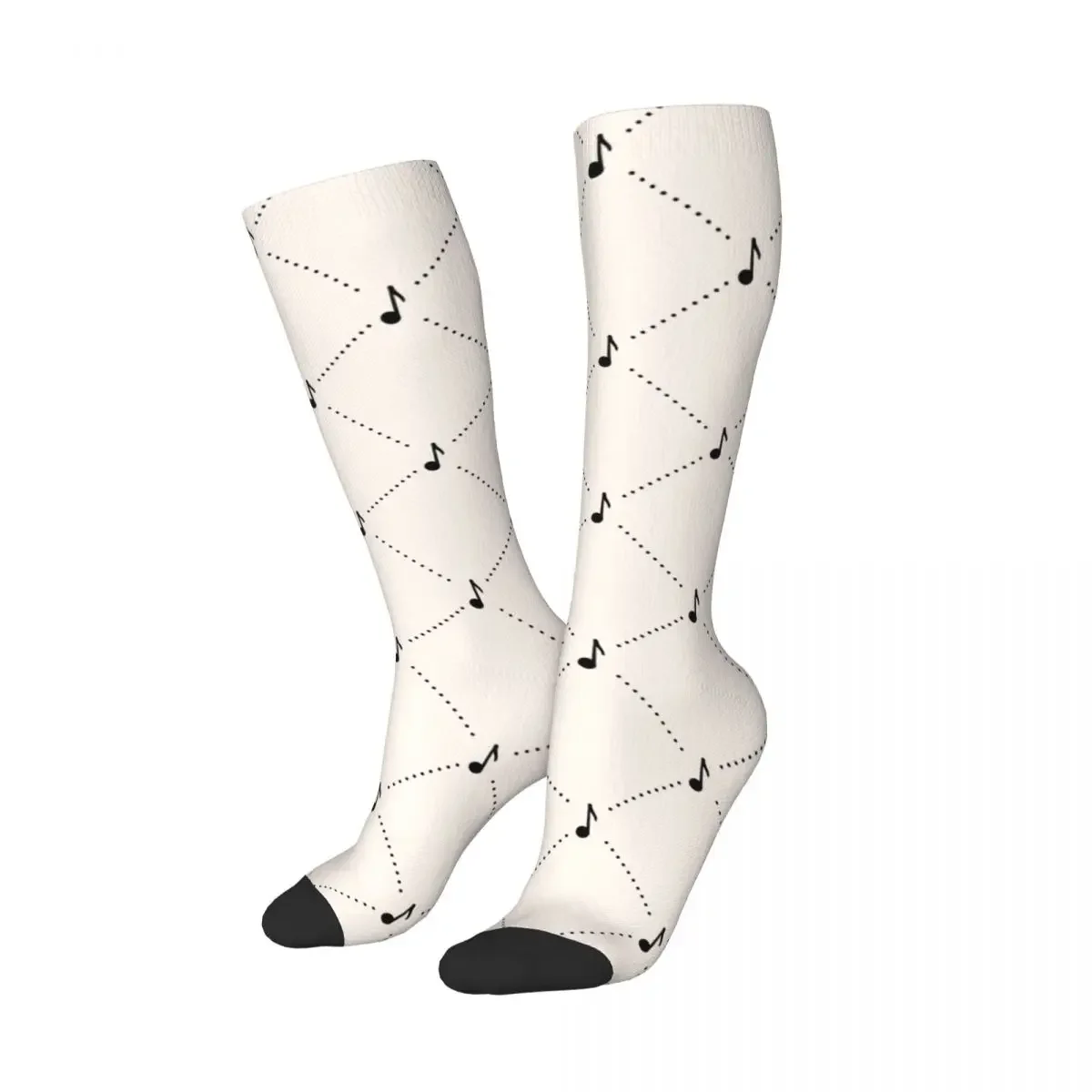 

Music Signs Musical Note Over Calf Socks Accessories Comfortable Calf Socks Sweat Absorbing Amazing Gift for Women Men