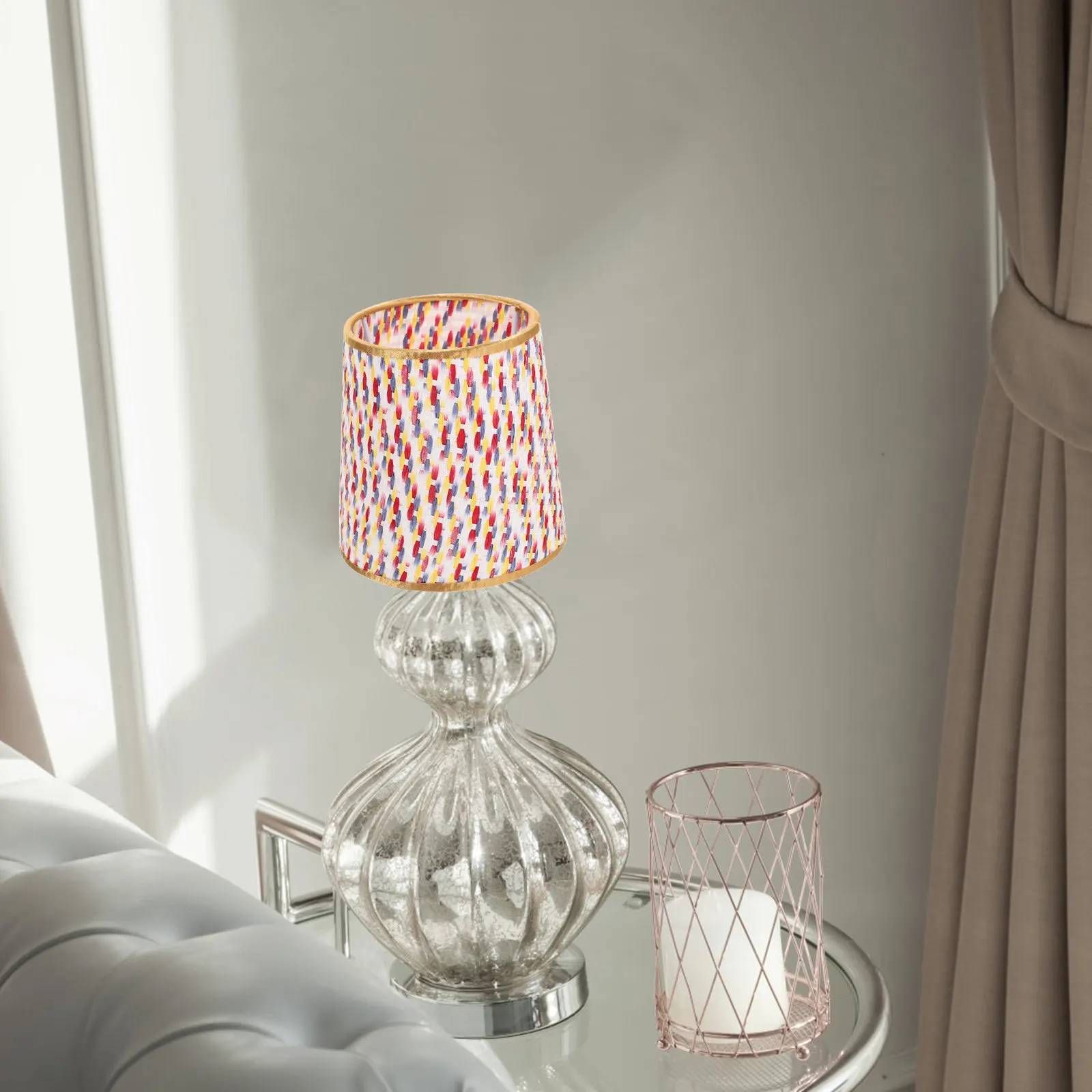 

Цветной плетеный абажур-конус для настольной и напольной лампы, для спальни, дома, отеля, износостойкая замена