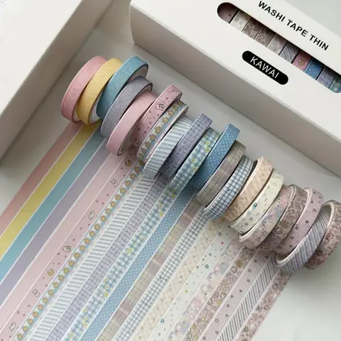 Vintage Washi Tape Set 20Roll/set Vintage Washi Tape Set Scrapbooking DIY Journal Stationery Masking Tapes Deco Art Supplies Gift Sticker