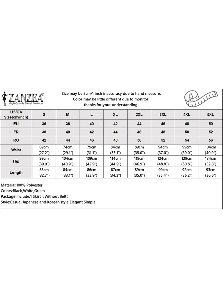 ZANZEA Sommer Lange Röcke Solide Retro Französisch Überröcke 2025, Elegante Plissee Casual Zipper A-Line Party Hohe Taille Böden S-3XL