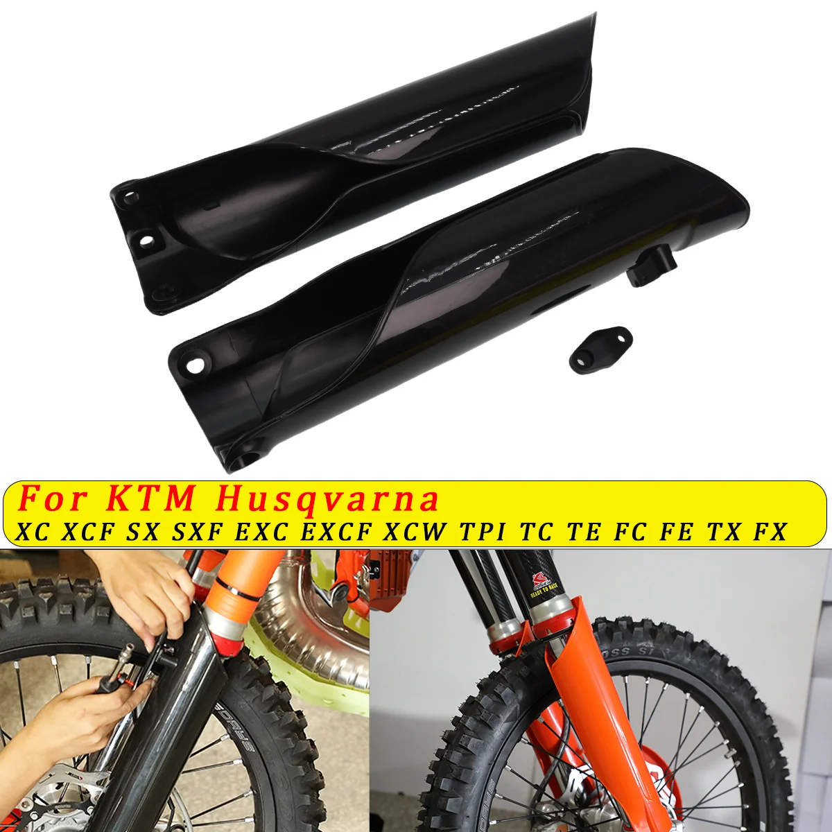 

Motorcycle Fork Protection Shock Absorber Guard Cover Parts For KTM EXC EXC-F SX SXF XC XCW XCFW Husqvarna FC TC TE TX 2015-2024