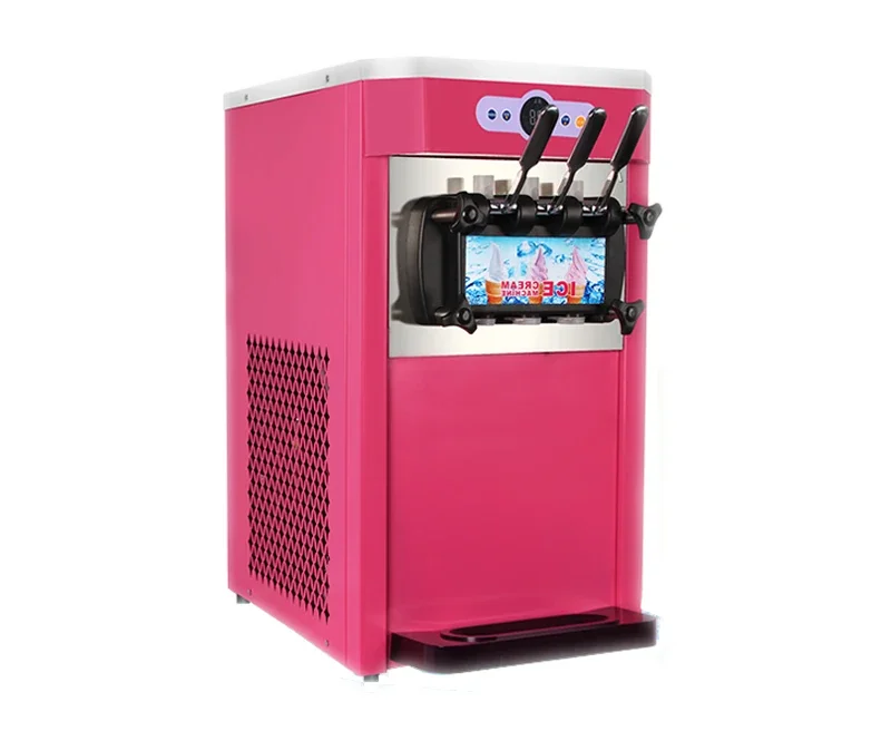 18-22L/H Soft Ice Cream Machine Vertical Three -color Make Ice Cream Intelligent Sweetener Ice Cream Maker 220V-240V