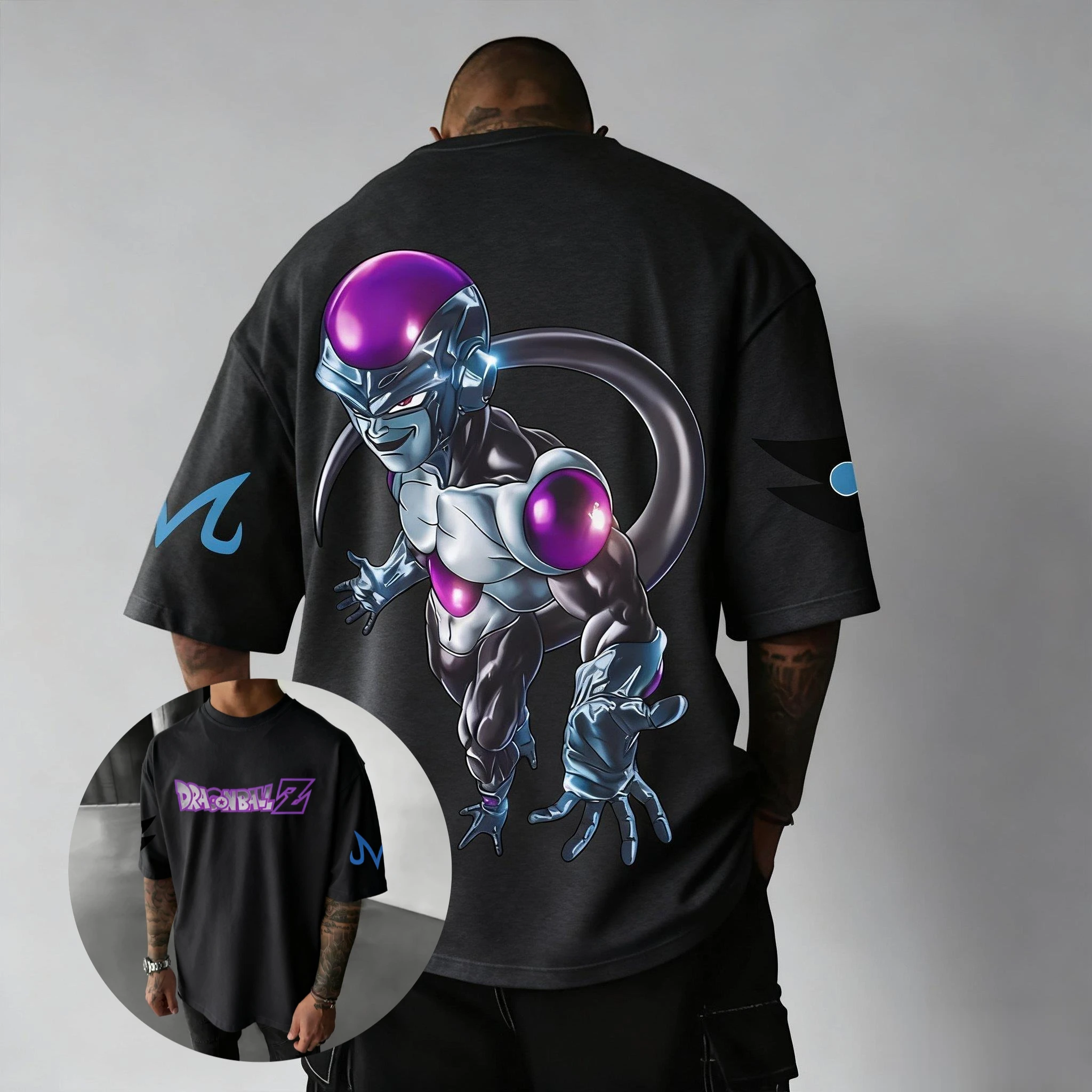 Dragon Ball Frieza T-shirt con stampa anime uomo donna manica corta oversize streetwear nuova moda estiva magliette grafiche top casual