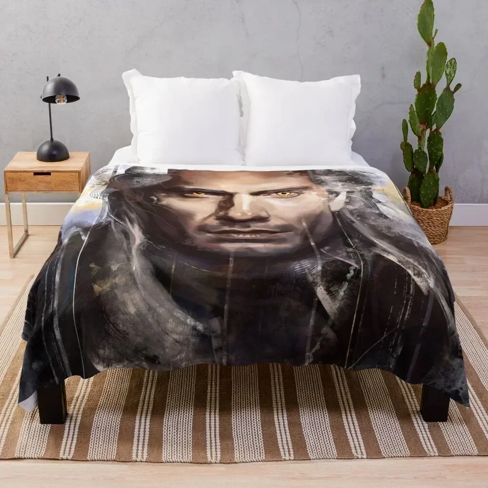 

Lupo BIanco Throw Blanket Soft Warm Blanket Gift for Men Women Adults
