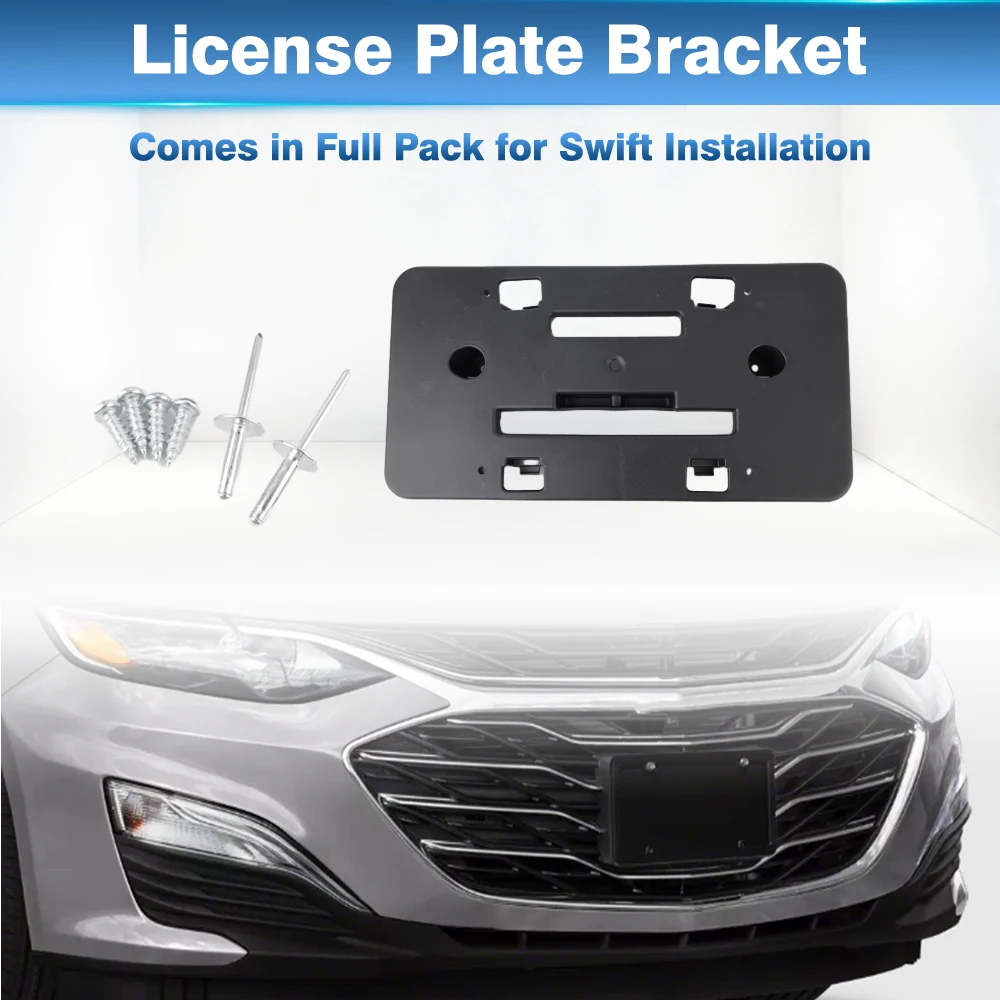 

For Chevy Malibu 2019 2020 2021 2022 2023 2024 2025 Car Front Bumper License Plate Mounting Holder Bracket 84524301 GM1068208
