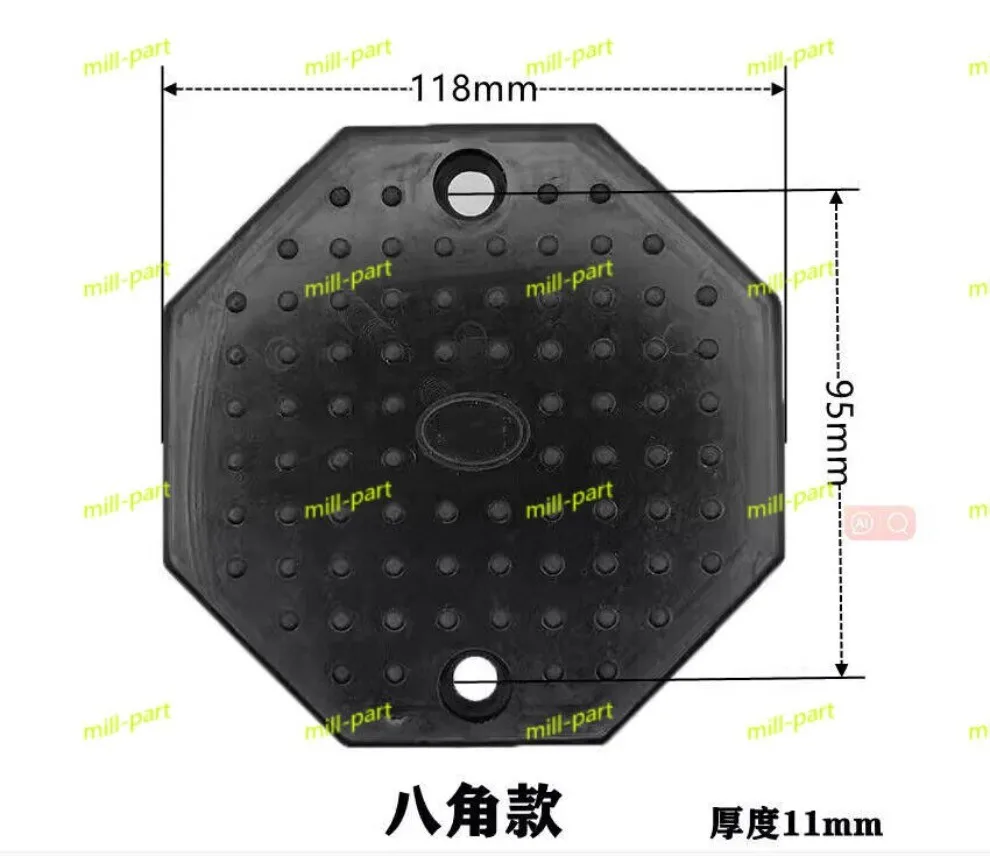 

4 шт. восьмиугольные сверхмощные резиновые накладки на рычаги, аксессуары для автомобильного подъема для двух подъемников