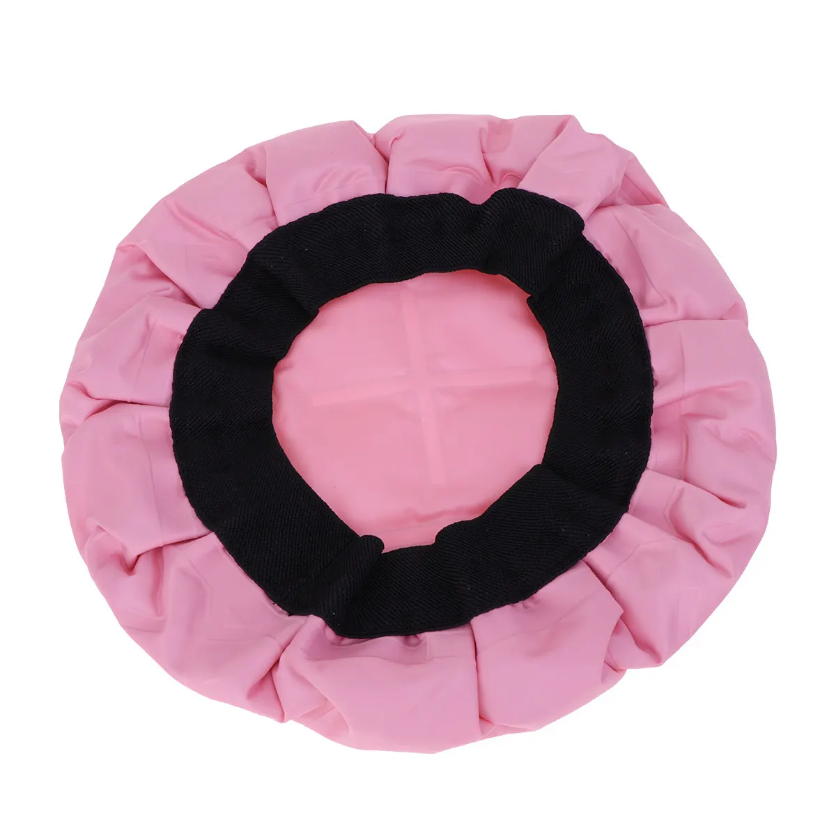 Thermal Hair Cap Heated Steamer for Deep Conditioning Treatment Damaged Dry Hair Heat Microwave Safe Reusable Pink