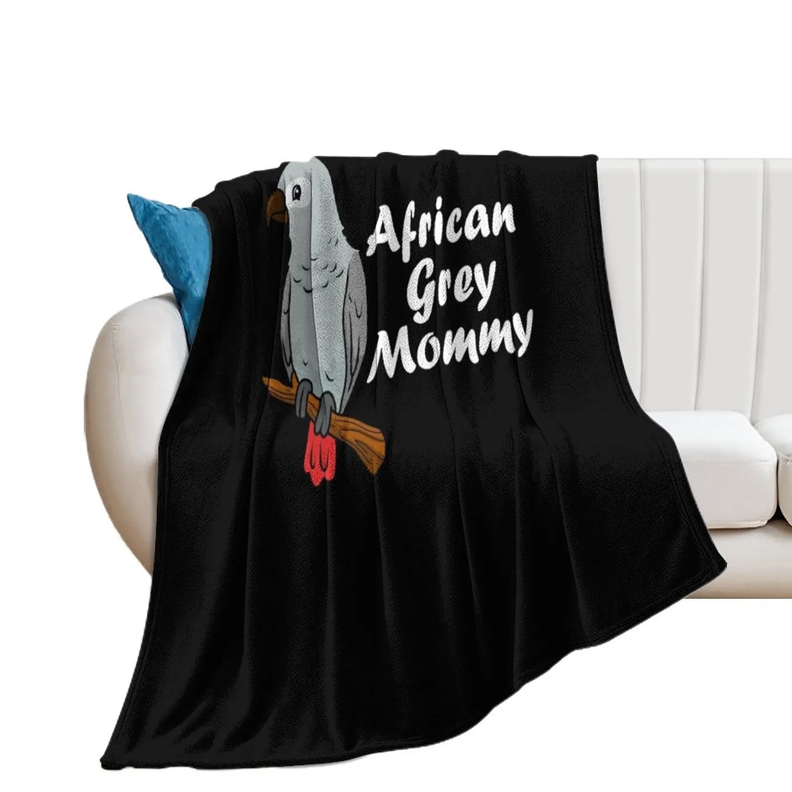 

African Grey Shirt Women African Grey Gifts Girls Parrot Throw Blanket Blankets For Sofas cosplay anime Luxury Brand Blankets