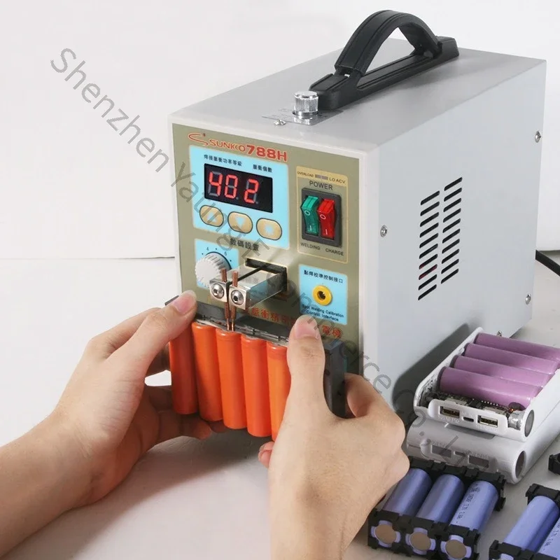 788H Lithium Battery Spot Welding Machine, Miniature Multi-Pulse DIY Home Precision Battery Welding and Charger