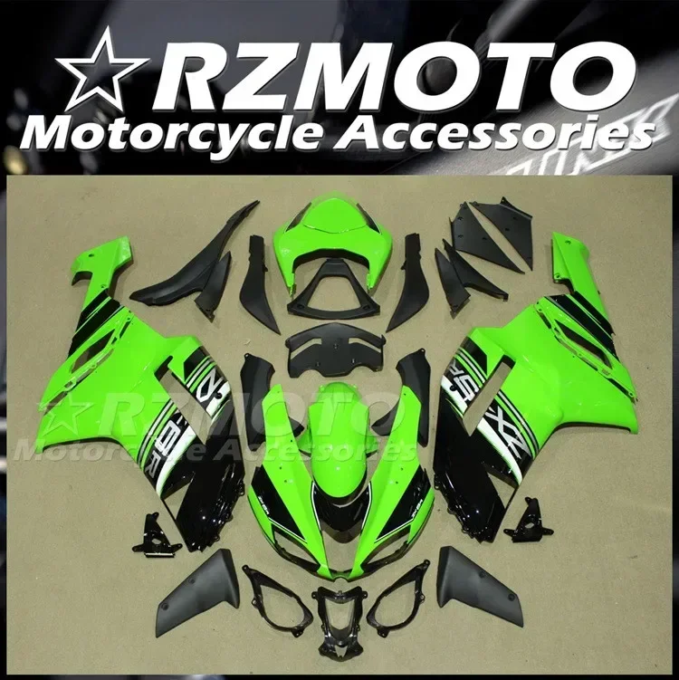 

4Gifts New ABS Full Fairings Kit Fit For KAWASAKI ZX-6R ZX6R 636 2007 2008 07 08 Bodywork Set Custom Green