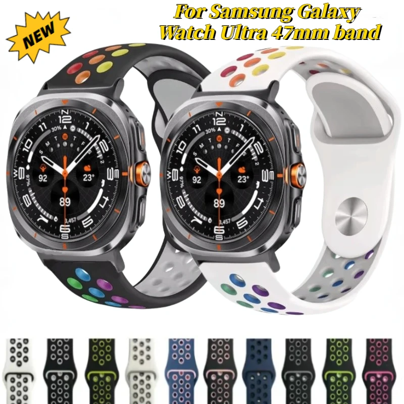 �y�Z�[�����z�X�|�[�c�V���R���X�g���b�v Samsung Galaxy Watch 8 7 Ultra 47mm �ʋC���u���X���b�g�o���h Galaxy Watch Ultra Correa �A�N�Z�T���[�p