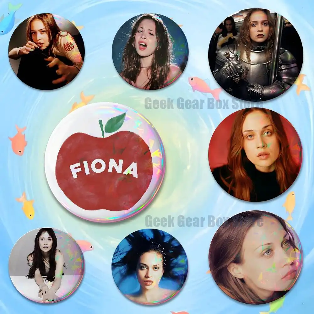

F-Fiona A-Apple Badges Button Round Creative Pin Brooch Badge Bag Decor Fans Collect Friends Gifts