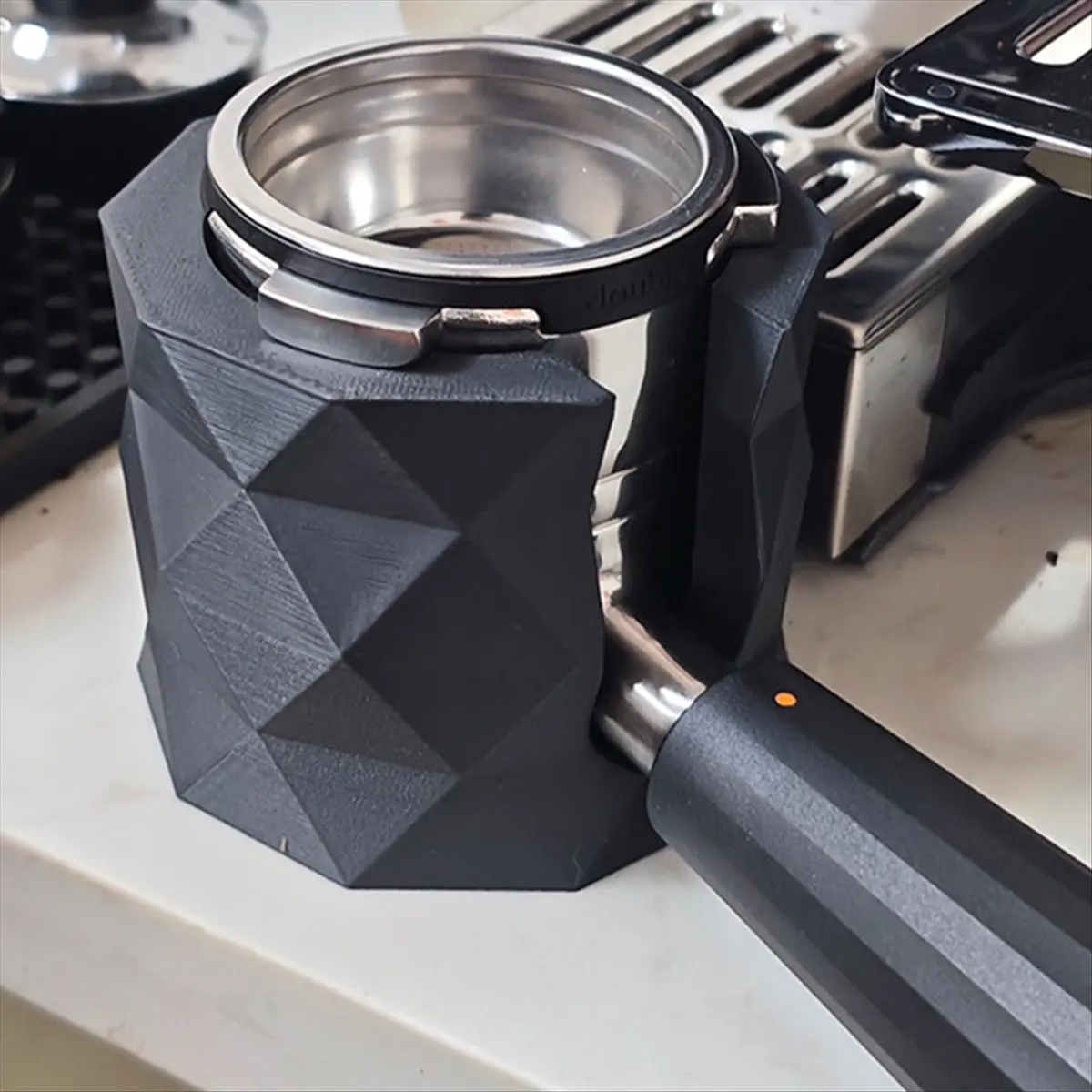 A67T NEW 2PcsEspresso Stand for 51mm to 58mm Portafilters Designed for Enhanced Coffee Brewing Adjustable Height Functionality