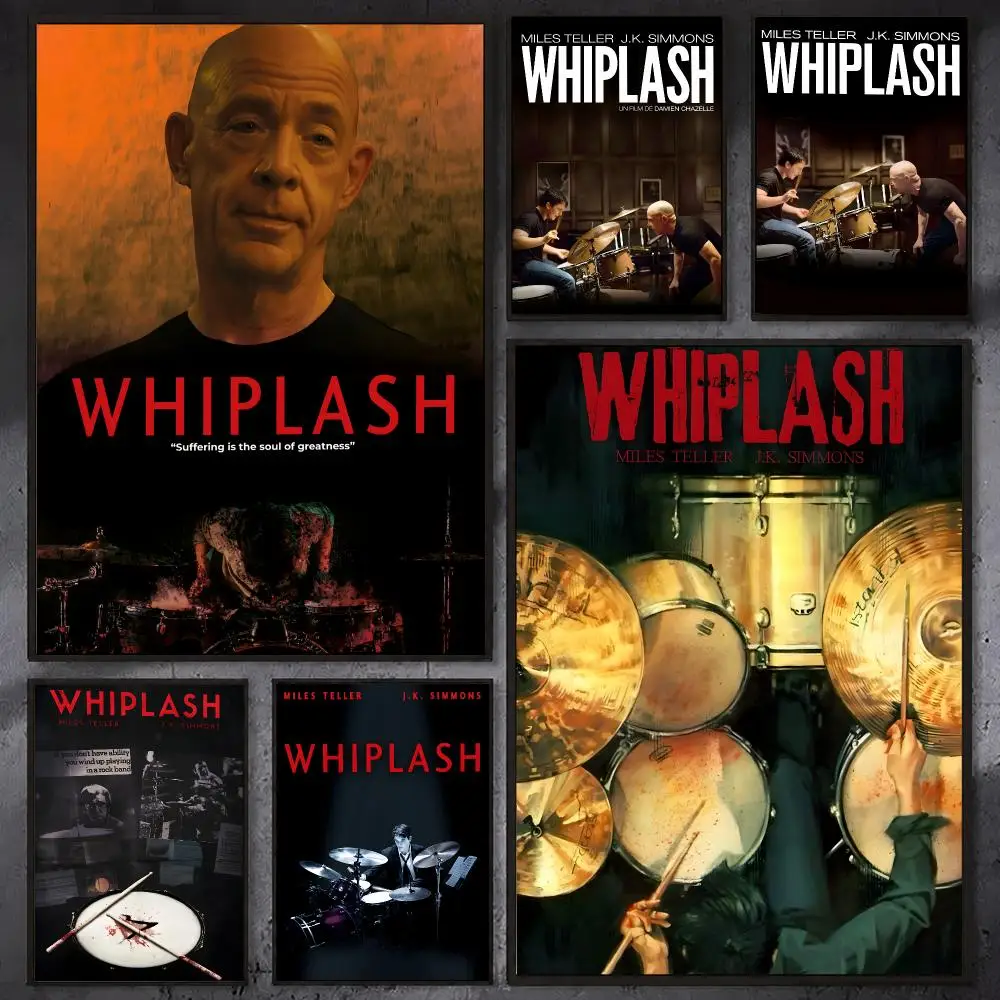 Póster Clásico de la Película Whiplash, Arte de Pared de Alta Calidad, Pósters Retro para Decoración de Pared de Habitaciones, Decoración Kawaii para Habitaciones