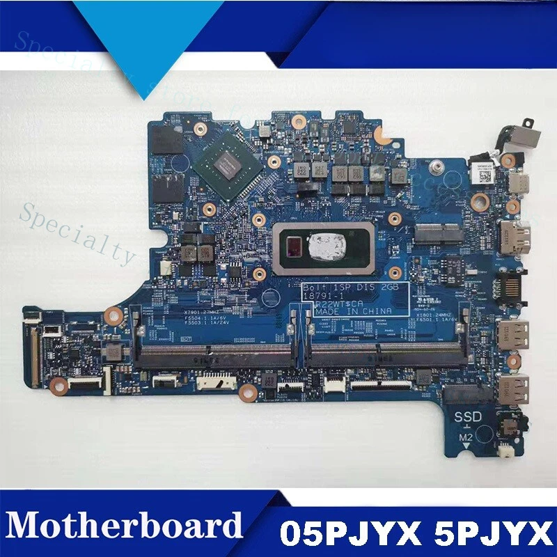 

Материнская плата A+ для Dell Inspiron 5583 5584 18791-1 I5-8265U 05PJYX 5PJYX, протестирована, исправна