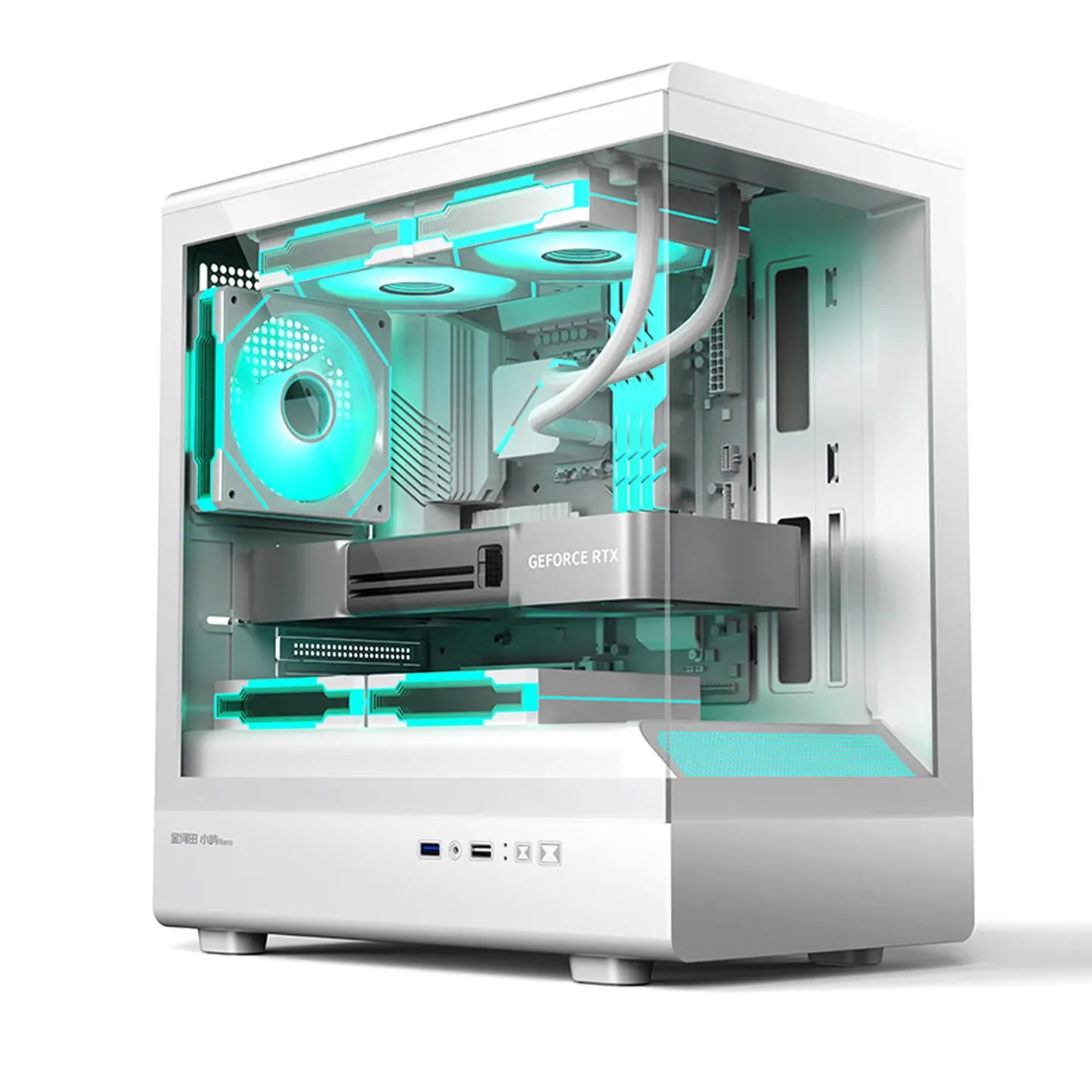 

Корпус для ПК Golden field Xiaoyu Nano Column-less с видом на море, поддерживает водяное охлаждение 240 мм / материнские платы M-ATX / ITX