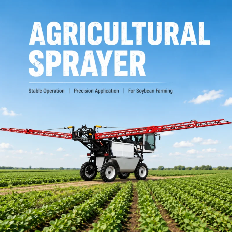 High Clearance Paddy Field Self Propelled Sprayer Powerful Diesel Engine Crop Protection Boom Spray Equipment Direct Sale