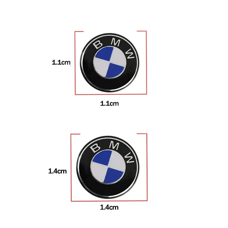 11/14mm Aluminum Car Remote Key Sticker Emblem Auto Accessories For BMW Performance F30 F10 E90 F20 E46 E60 E70 E39 E36 E87 E92