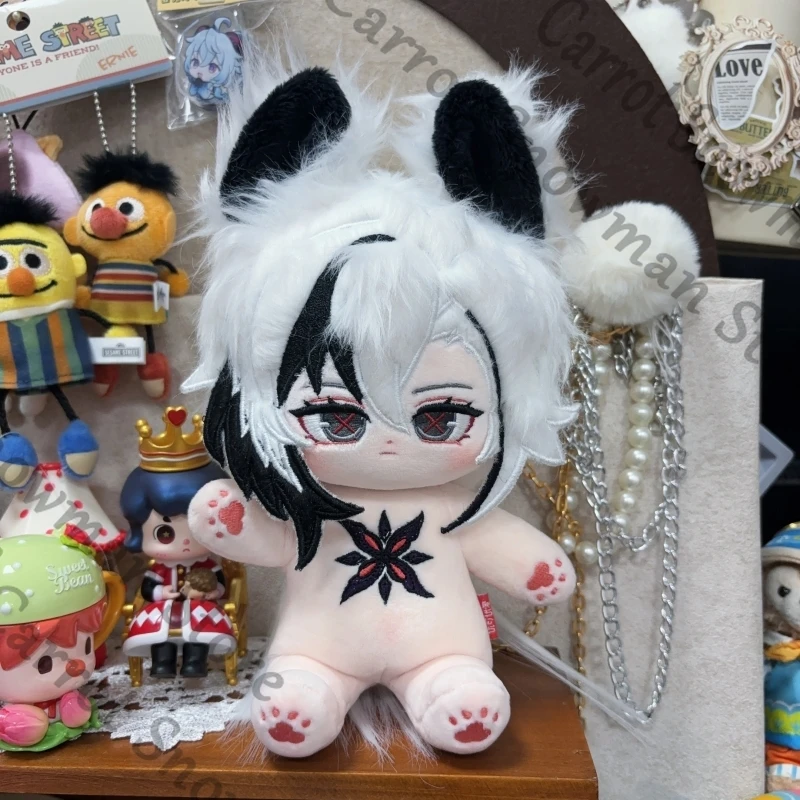 

Genshin Impact Arlecchino атрибут 20 см нарядная голая хлопковая кукла (съемные уши) красивый подарок высокого уровня внешнего вида