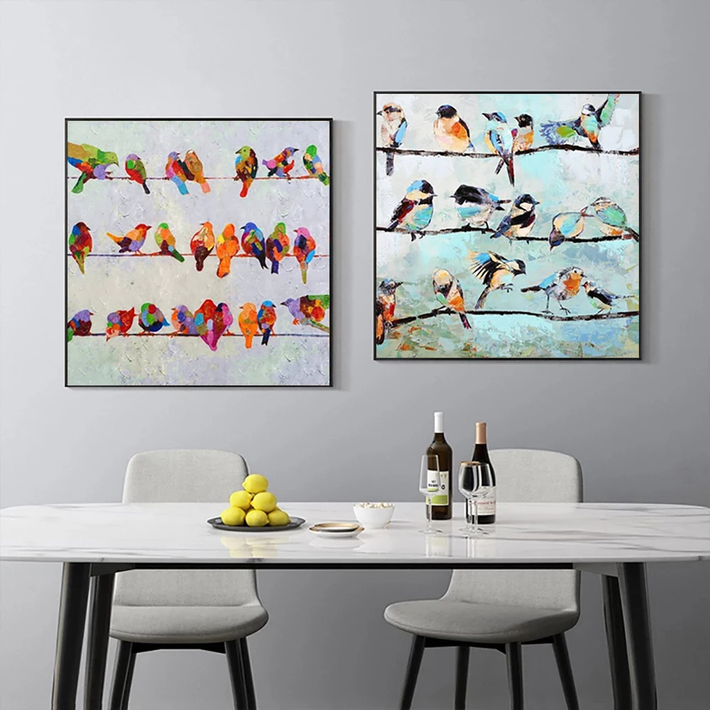 

Modern Bird Watercolor Art Posters Painting Print Abstract Animal Canvas Cuadros Graffiti Wall Art Picture For Living Room Decor