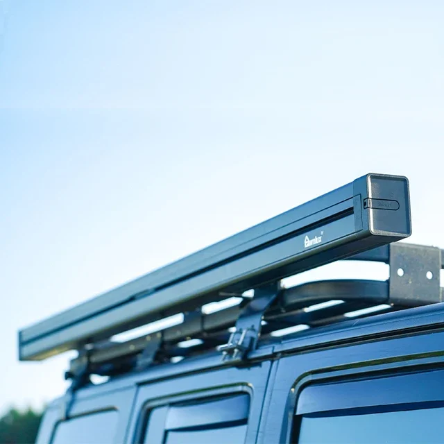 Aluminum Case Semi-Automatic Outdoor Offroad Retractable 4x4 Camp Suv Car Roof Side Awning