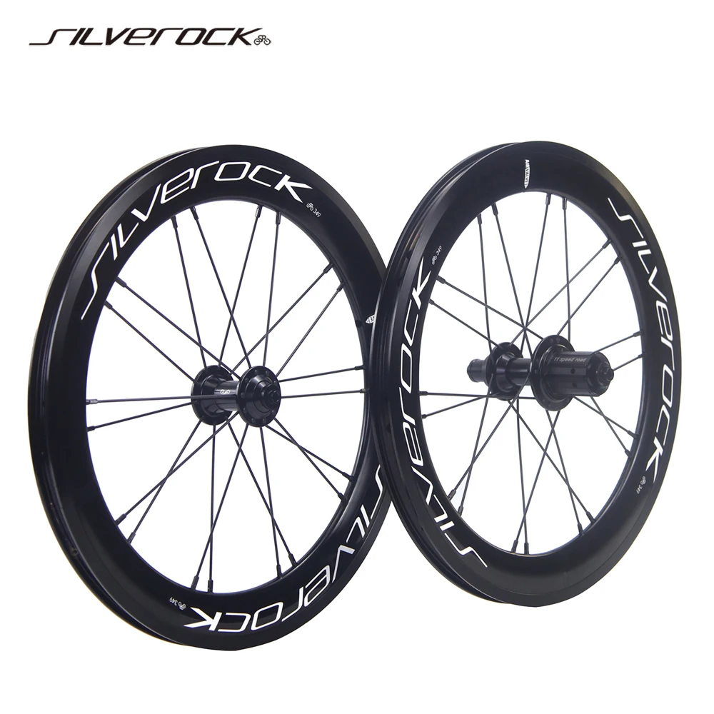 

SILVEROCK SR40 Alloy Wheels 16in Plus 349 Rim V Brake 74mm 130m Aero High Profile for GUST Zephyr Folding Bike Urban Wheelset