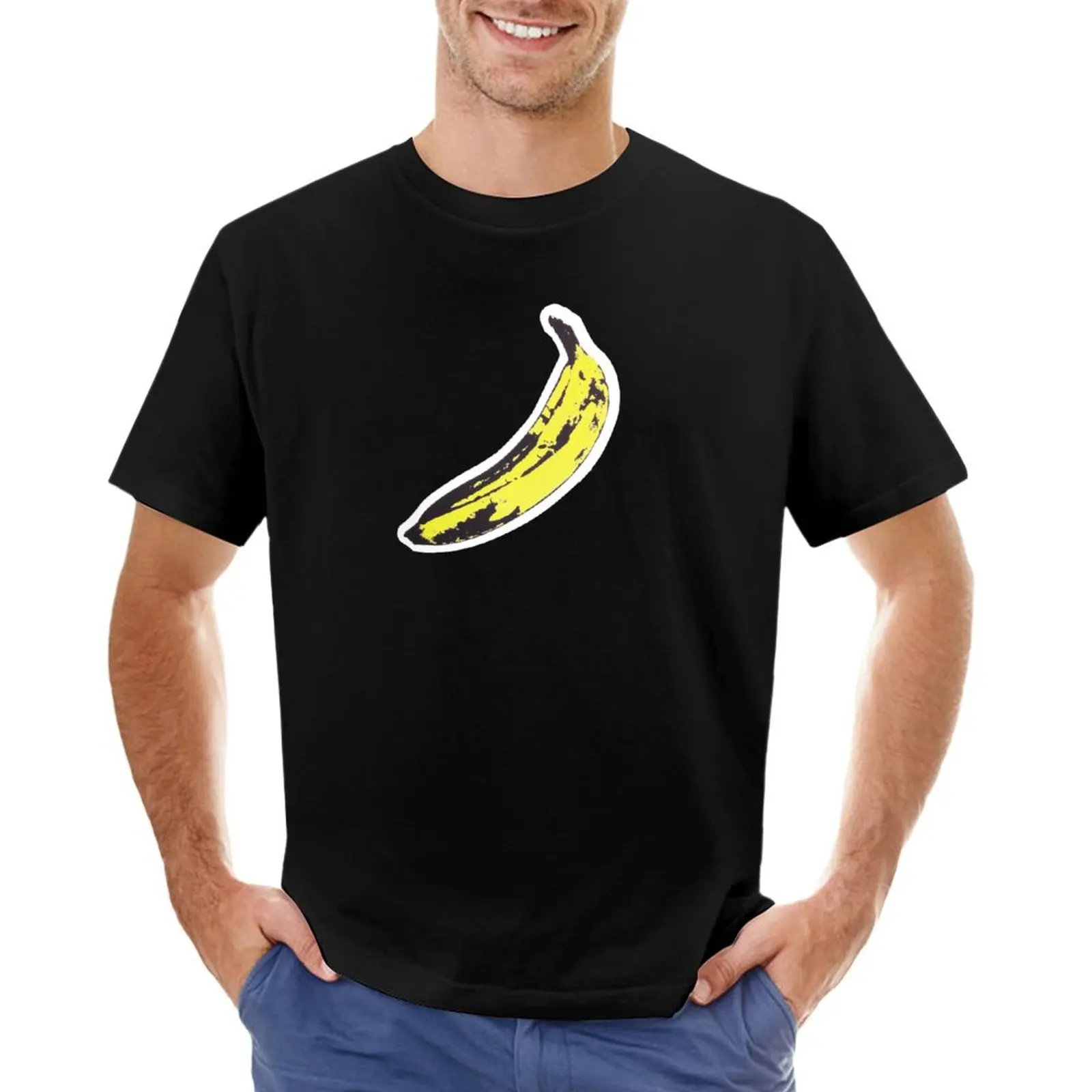 Andy Warhol's Banana T-Shirt vintage blacks mens graphic t-shirts big and tall