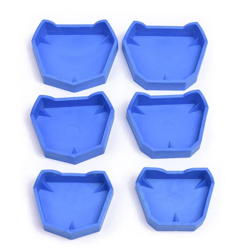 

Dental Silicon Rubber Tray Lab Model Former Base Molds Blue Color