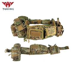 Yakeda Molle Pockets Pouches Gear Hunting Waist Security Tactical Belt Padded Patrol Belt