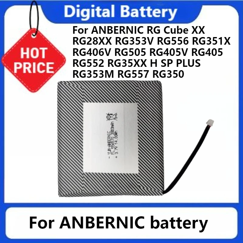 

Battery for ANBERNIC RG Cube XX RG28XX RG353V RG556 RG351X RG406V RG505 RG405V RG405 RG552 RG35XX H SP PLUS RG353M RG557 RG350